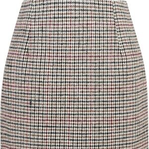 IDEALSANXUN Womens High Waist Plaid Pencil Wool Mini Skirt - Size XS